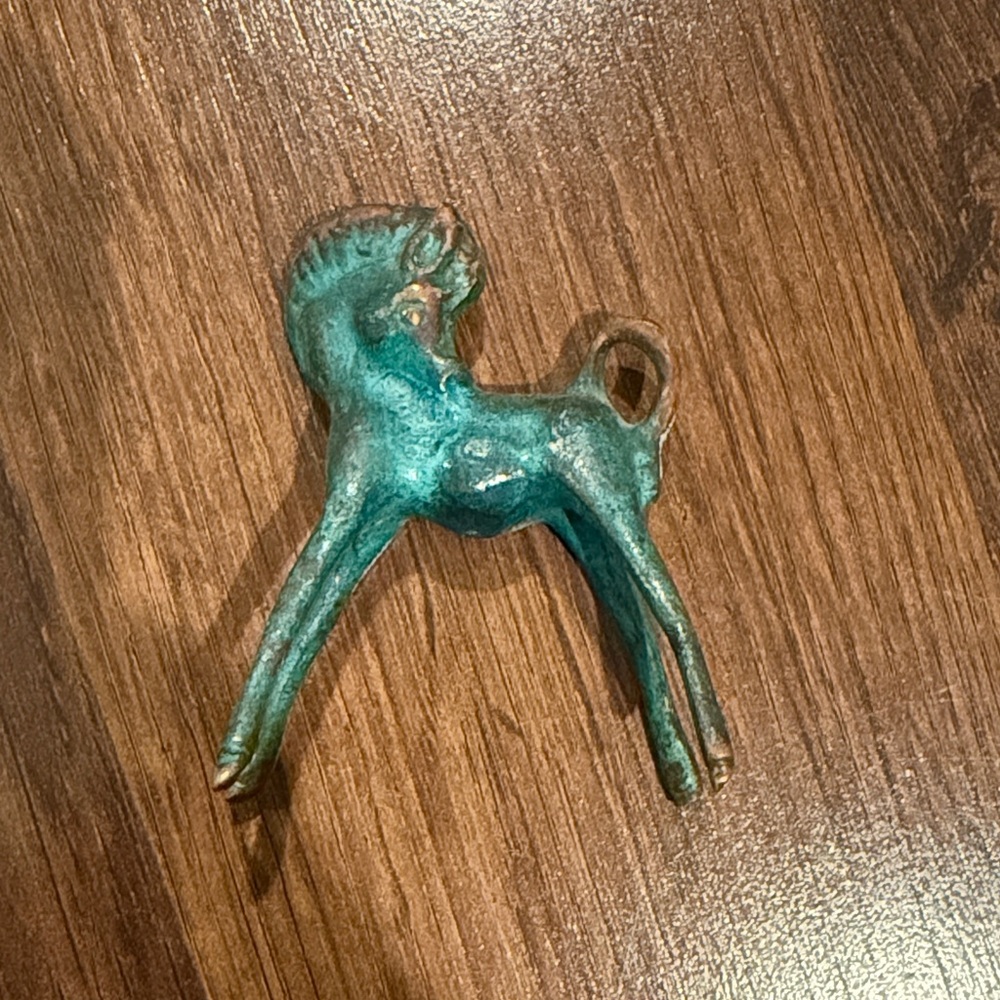 Vintage Metal Horse Figurine - Picture 2 of 6